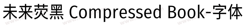 未来荧黑 Compressed Book字体转换
